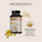 Hemp Seed Oil Softgels - 500mg (Omega 3, 6 & 9 + Amino Acids) - Image 6