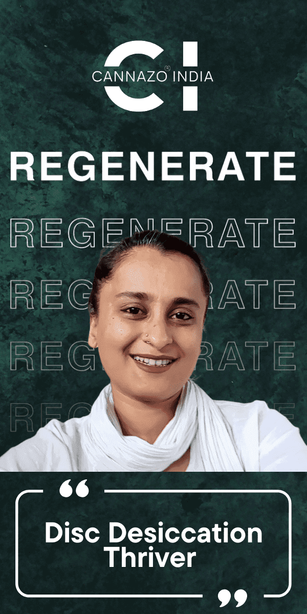 Cannazo India REGENERATE woman banner